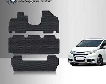 ToughPRO Floor Mats + 3rd Row Black For Honda Odyssey 8 Seater 2011-2017
