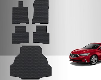 ToughPRO Full Set Floor Mats BLACK For Acura RLX All Weather Custom Fit 2014-2020