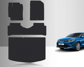ToughPRO Full Set Floor Mats Black For KIA RIO All Weather Custom Fit 2018-2024