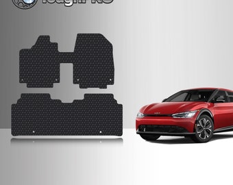 ToughPRO Floor Mats Black For KIA EV6 All Weather Custom Fit 2022-2024