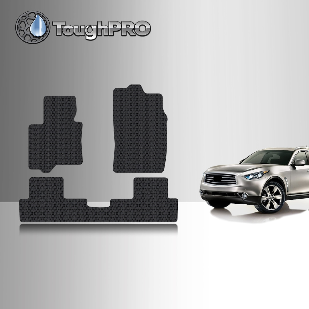 Toughpro Floor Mats Black for Infiniti FX35 All Weather Custom Fit 2009