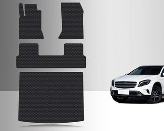 ToughPRO Full Set Floor Mats Black For Mercedes Benz GLA Class All Weather Custom Fit 2014-2020