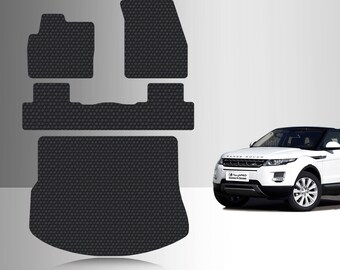ToughPRO Full Set Floor Mats Black For Land Rover Evoque All Weather Custom Fit 2012-2019