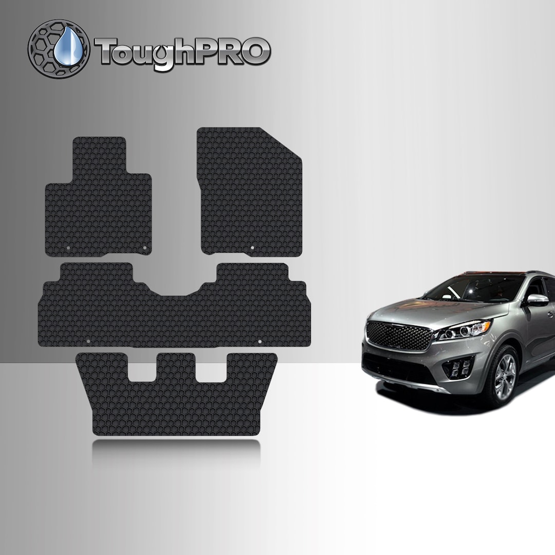 Toughpro Floor Mats 3rd Row Black for KIA Sorento All Etsy Denmark