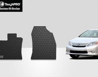 ToughPRO Front Mats Black For Lexus HS250h All Weather Custom Fit 2010-2012