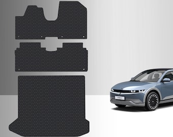 ToughPRO Full Set Floor Mats Black For Hyundai Ioniq 5 SE All Weather Custom Fit 2022-2024