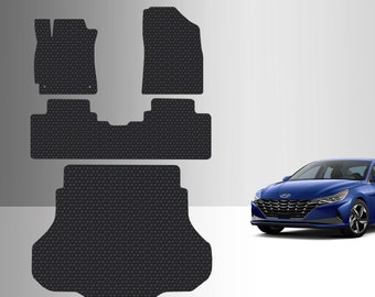 ToughPRO Full Set Floor Mats Black For Hyundai Elantra All Weather Custom Fit 2021-2025