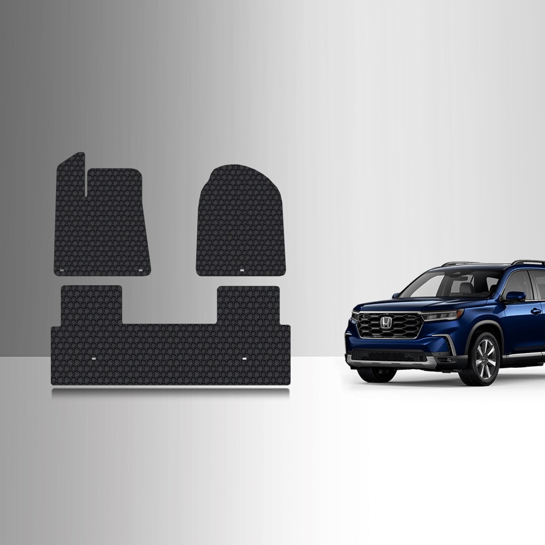 Toughpro Floor Mats Black for Honda Pilot All Weather Custom Fit 2023 ...