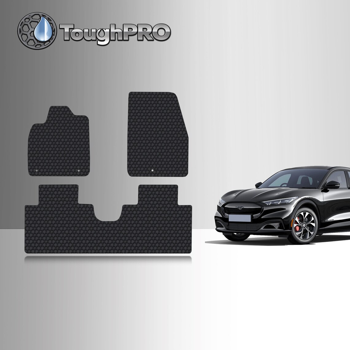 ToughPRO Floor Mats Black For Ford Mustang MachE All Weather Etsy