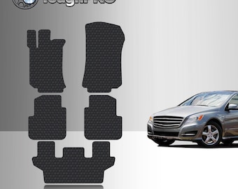 ToughPRO Floor Mats + 3rd Row Black For Mercedes-Benz R Class 2006-2013