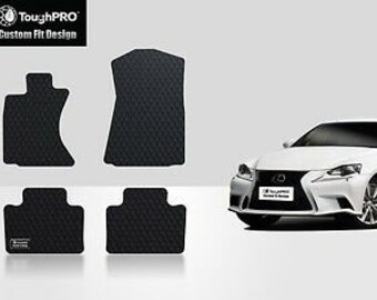 ToughPRO Floor Mats Black For Lexus IS250 / IS350 AWD All Weather Custom Fit 2014-2024