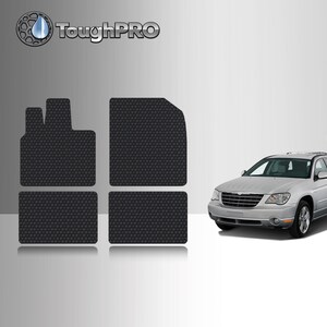 ToughPRO Floor Mats Black For Chrysler Pacifica All Weather Custom Fit 2004-2008