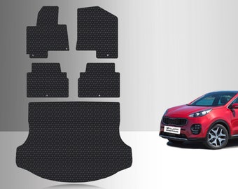 ToughPRO Full Set Floor Mats Black For KIA Sportage All Weather Custom Fit 2014-2016
