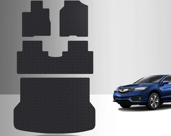 ToughPRO Full Set Floor Mats BLACK For Acura RDX 4 Way Power Seats All Weather 2013-2018