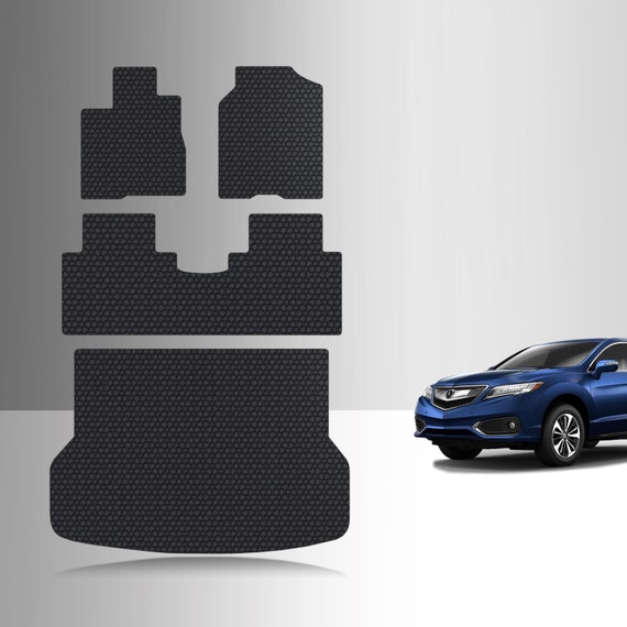 thumbnail interactive-video image 1 of ToughPRO All-Weather Rubber Floor Mats For 2013-2018 Acura RDX – Black – Heavy Duty – USA Made 1 of 3