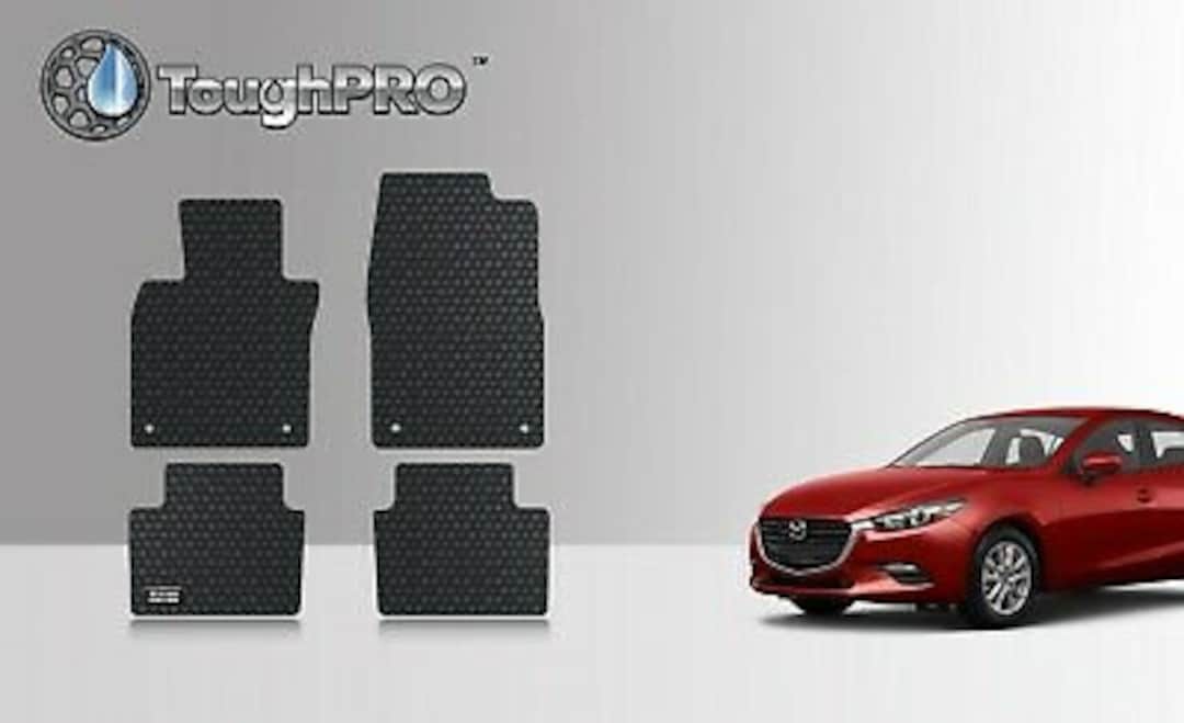 Toughpro Floor Mats Black for Mazda 3 All Weather Custom Fit 20192024