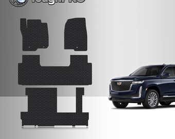 ToughPRO Floor Mats + 3rd Row Black For Cadillac Escalade ESV 2nd Row Bench 2021-2025