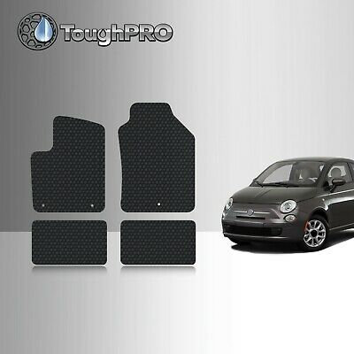 ToughPRO Floor Mats Black For Fiat 500 All Weather Custom Fit 2012-2020