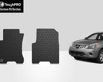 ToughPRO Front Mats Black For Nissan Rogue All Weather Custom Fit 2008-2013