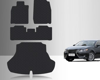 ToughPRO Full Set Floor Mats Black For Lexus ES350 All Weather Custom Fit 2013-2018