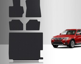 ToughPRO Full Set Floor Mats Black For BMW X3 All Weather Custom Fit 2011-2017
