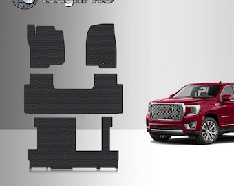 ToughPRO Floor Mats + 3rd Row Black For GMC Yukon XL 2nd Row Bench 2021-2025