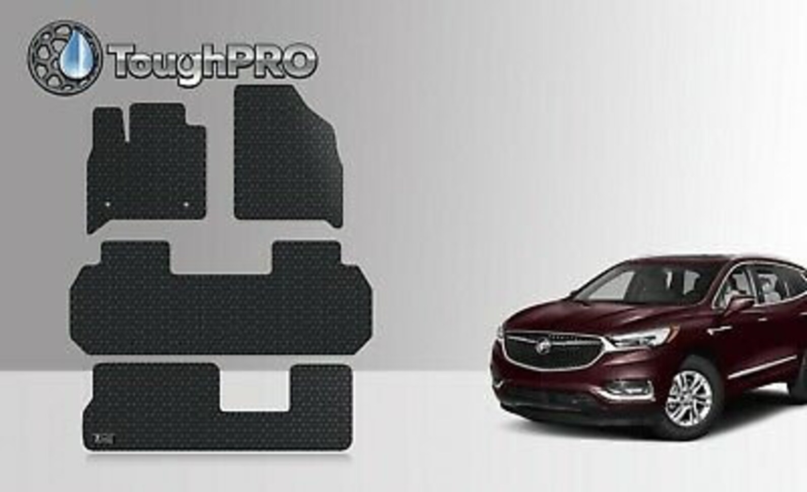 ToughPRO Floor Mats 3rd Row Black For Buick Enclave Bench Etsy