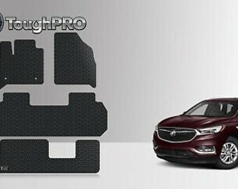 ToughPRO Floor Mats + 3rd Row Black For Buick Enclave Bench Seats 2018-2024