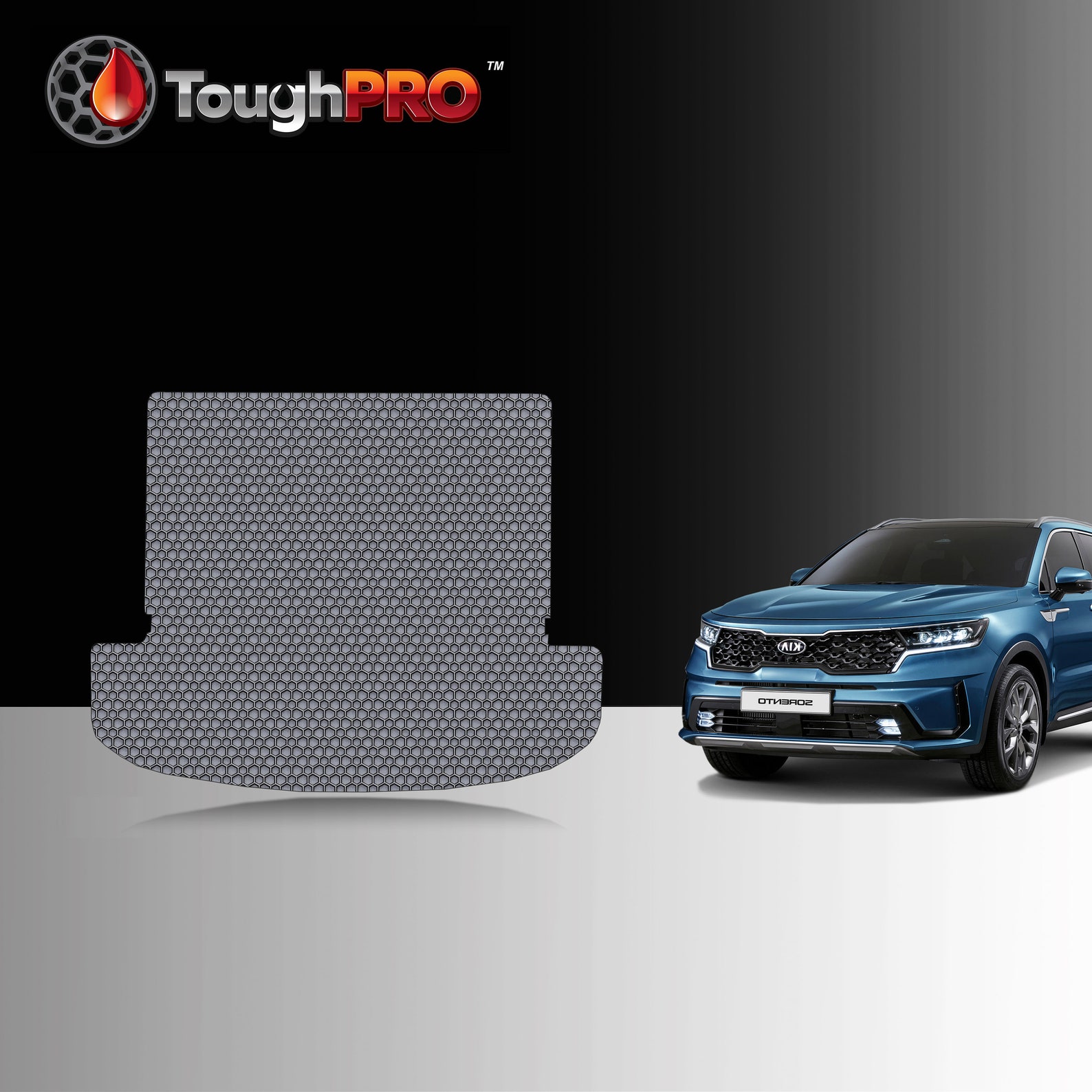Toughpro Cargo Mat Gray for KIA Sorento Hybrid 7 Seater 3rd Etsy