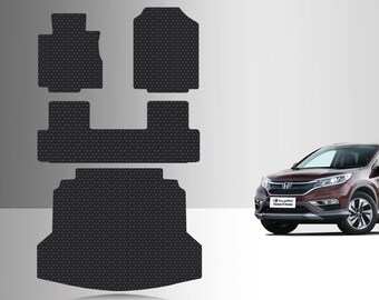 ToughPRO Full Set Floor Mats Black For Honda CR-V All Weather Custom Fit 2012-2016