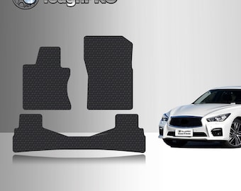 ToughPRO Floor Mats Black For Infiniti Q50 All Weather Custom Fit 2014-2023