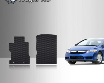 ToughPRO Front Mats Black For Honda Civic All Weather Custom Fit 2006-2011