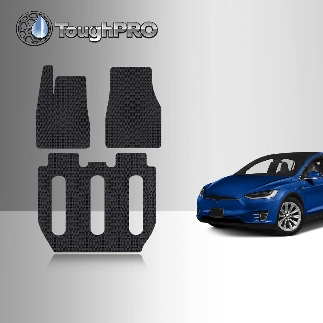 Toughpro Tesla Model X 7 Seater Floor Mats Set Heavy Duty All Weather Etsy