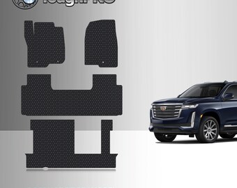 ToughPRO Floor Mats + 3rd Row Black For Cadillac Escalade 2nd Row Bench 2021-2025
