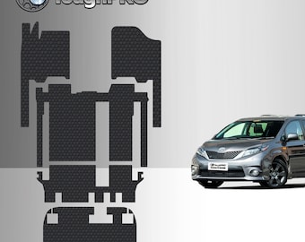 ToughPRO Full Set Black For Toyota Sienna 8 Seater All Weather 2011-2020