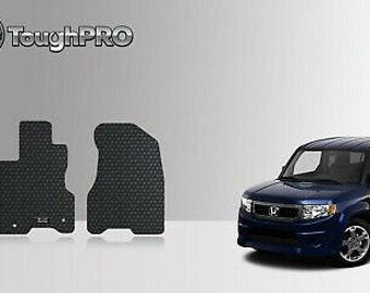 ToughPRO All-Weather Floor Mats For Honda Element (2007-2011) - Black Rubber, Custom Fit
