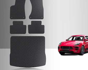 ToughPRO Full Set Floor Mats Black For Porsche Macan All Weather Custom Fit 2015-2025