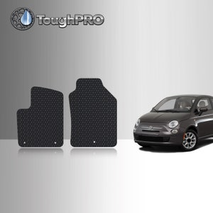 ToughPRO Front Mats Black For Fiat 500e All Weather Custom Fit 2013-2020