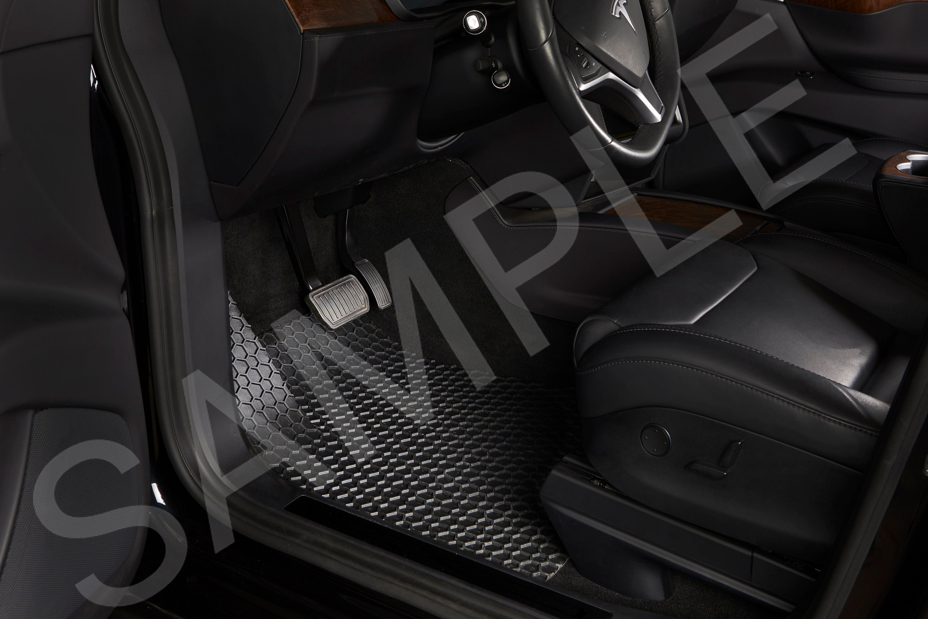 thumbnail image 2 of ToughPRO Heavy-Duty Rubber Floor Mats – 2021-2025 Escalade ESV 2nd Row Bucket + 3rd Row – Black 2 of 4
