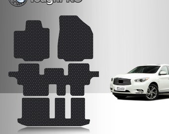 ToughPRO Floor Mats + 3rd Row Black For Infiniti JX35 All Weather 2013