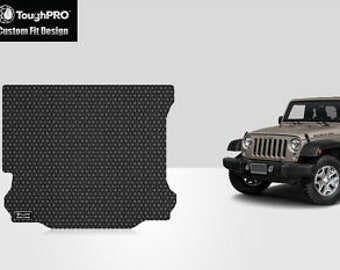 ToughPRO Cargo Mat Black For Jeep Wrangler Unlimited All Weather 2014-2017