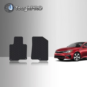 ToughPRO Front Mats Black For KIA Optima All Weather Custom Fit 2016-2020