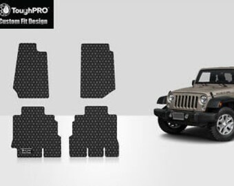 Weather Premium Slush Mats Fit for Jeep Wrangler New Style JL 4 Door 2018 Black 