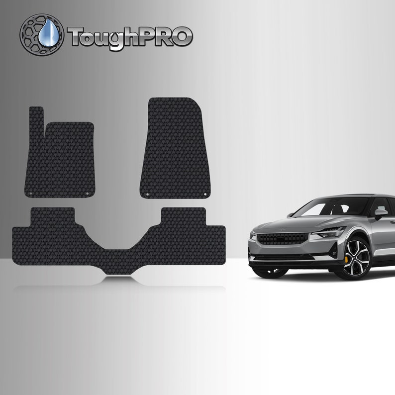 Toughpro Floor Mats Black for Polestar 2 All Weather Custom Etsy Canada