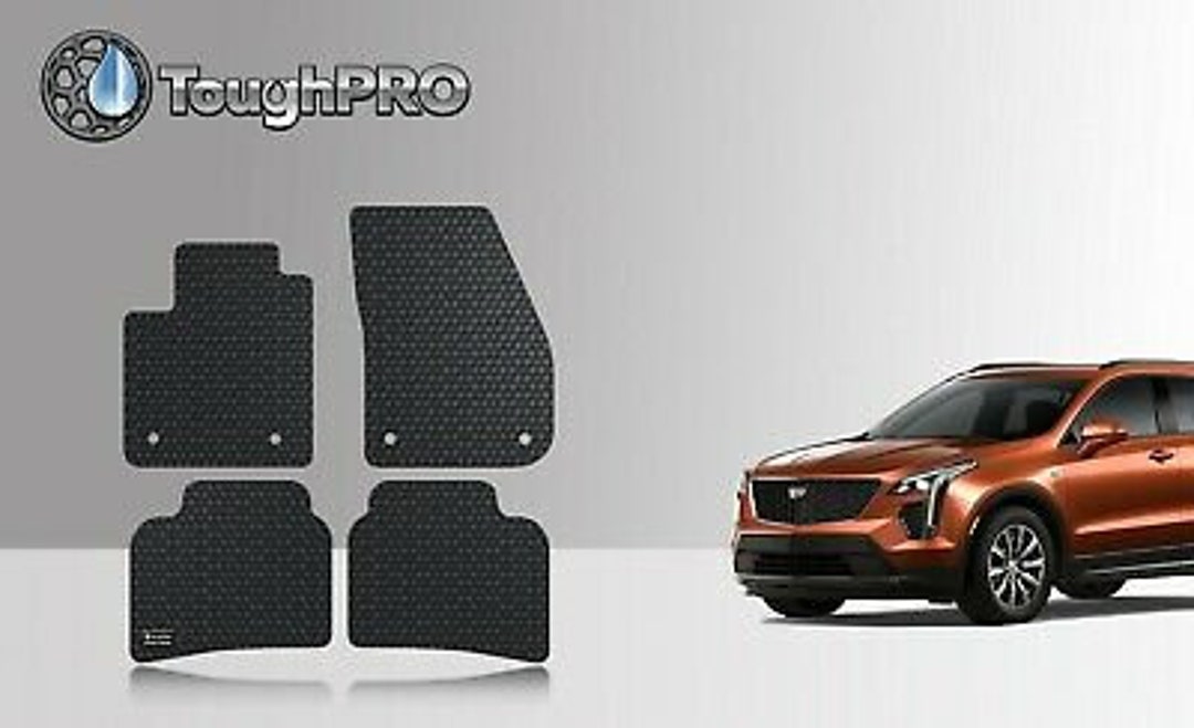 Toughpro Floor Mats Black for Cadillac XT4 All Weather Custom Fit 2019