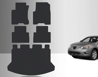 ToughPRO Full Set Floor Mats Black For Nissan Rogue All Weather Custom Fit 2008-2013