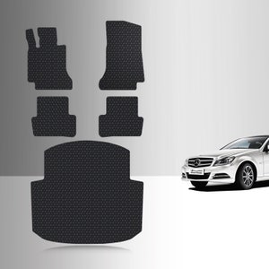 ToughPRO Full Set Floor Mats Black For Mercedes Benz C Class All Weather Custom Fit 2008-2014