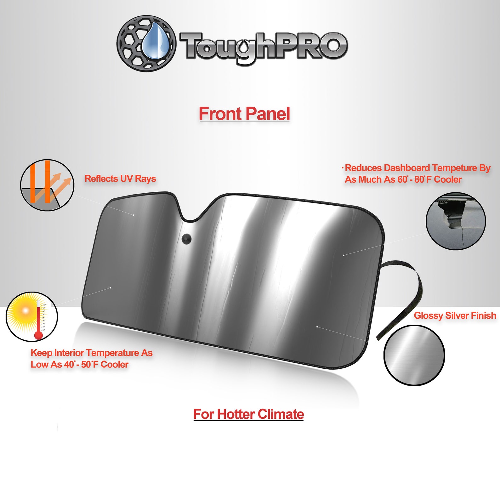 Toughpro Windshield Sun Shade for Nissan Rogue 20212023 Etsy UK