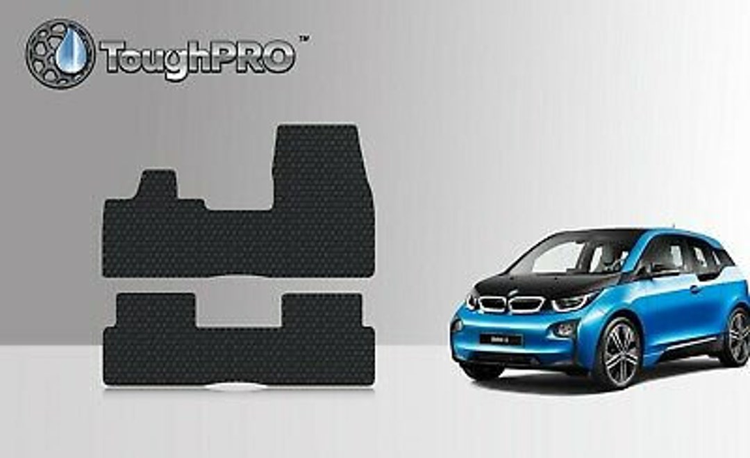 Toughpro Floor Mats Black for BMW I3 All Weather Custom Fit 20142021