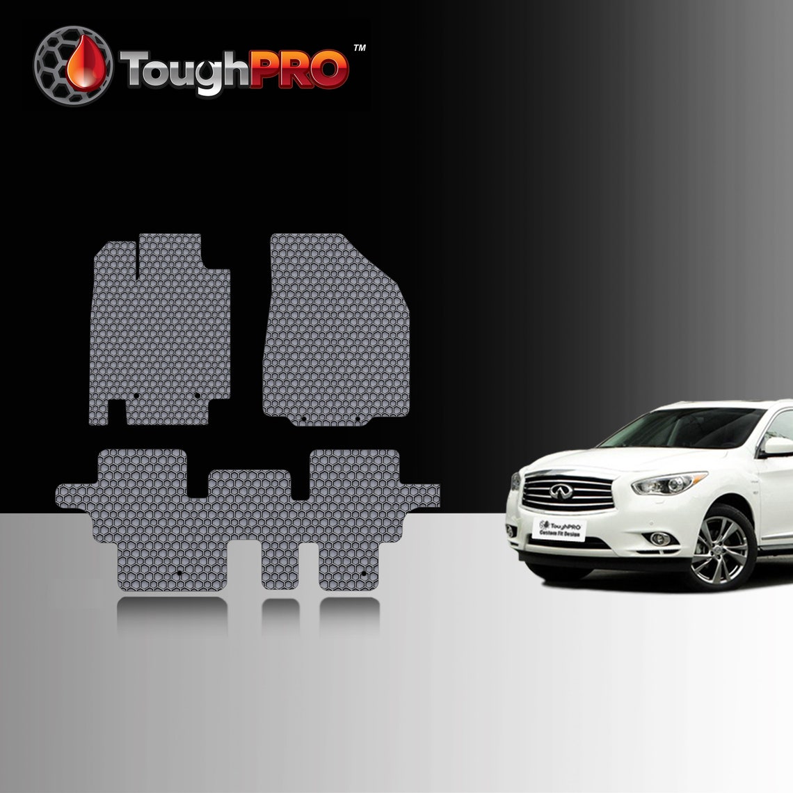 ToughPRO Floor Mats Gray For Infiniti QX60 All Weather Custom Etsy